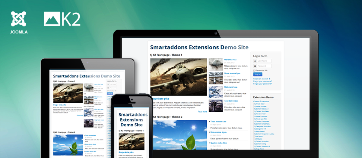 Sj K2 Frontpage - Joomla Extension (Version 3.2.0)