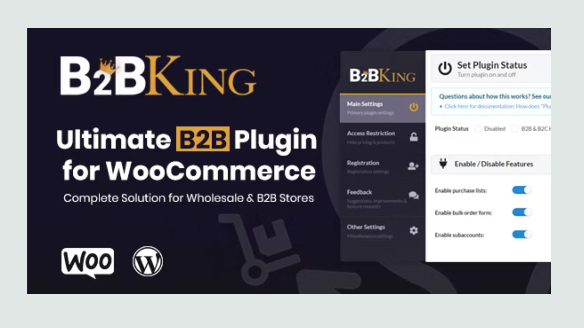 B2BKing - The Ultimate WooCommerce B2B & Wholesale Plugin - WordPress