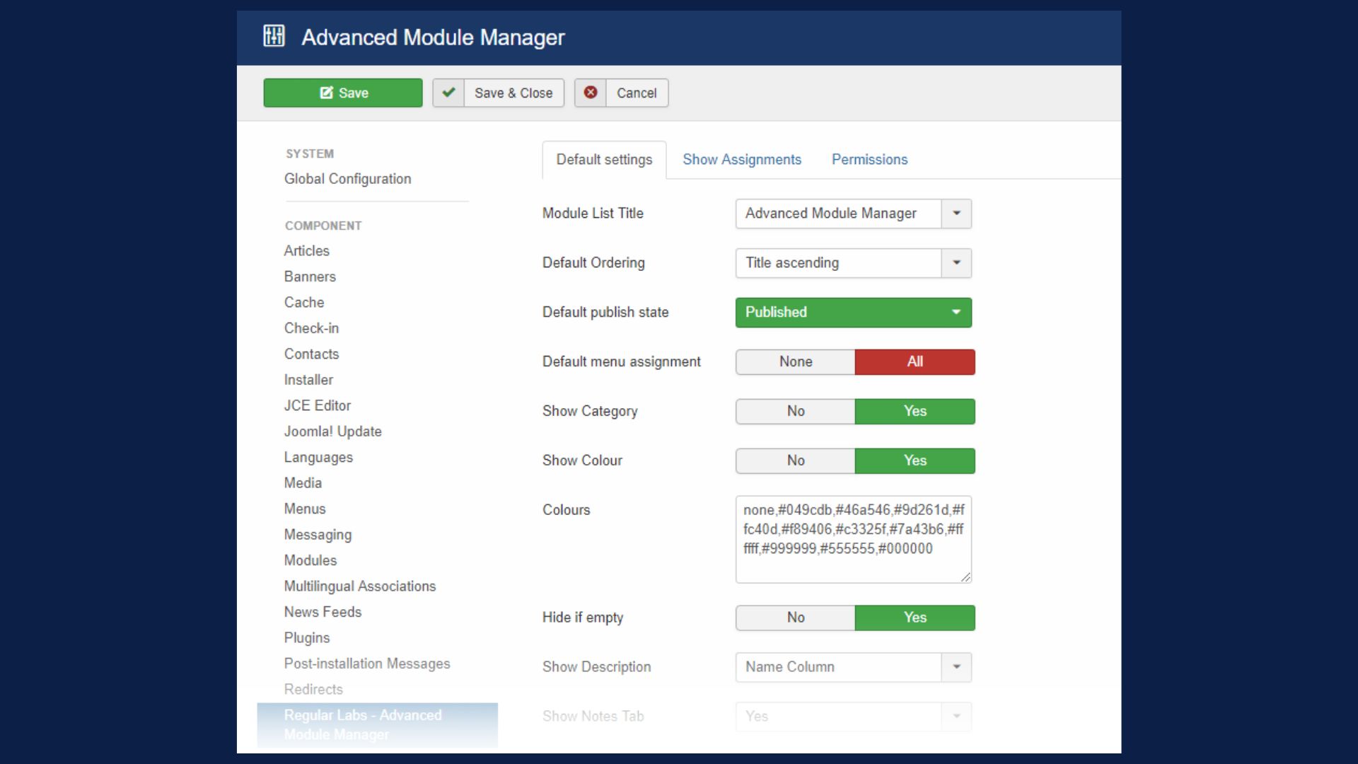 Advanced Module Manager Pro Screenshot