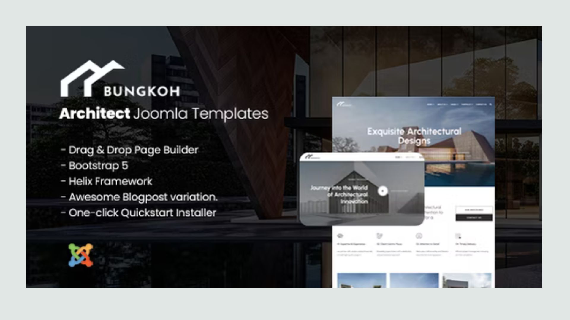 Bungkoh - Modern Joomla Template for Architects Portfolio