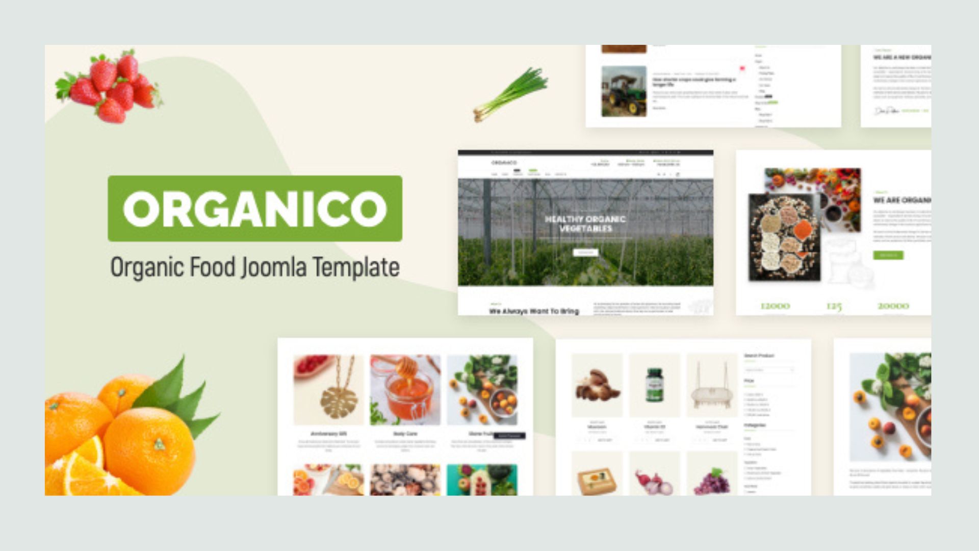 Organico v1.0 - Nutritionist Food & Farm Joomla 4 Template