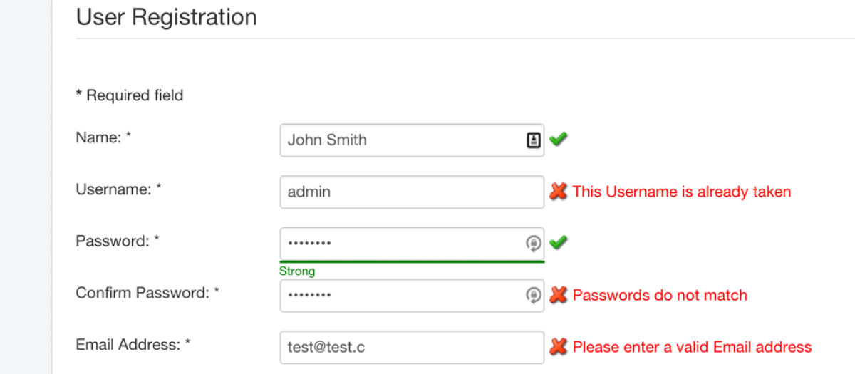 AjaxRegister - Joomla Extension