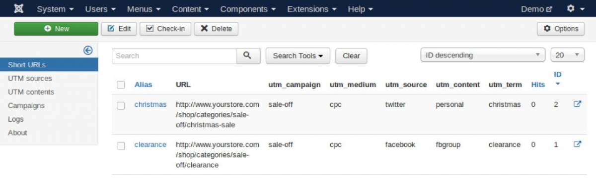 CM Short URL - Joomla Extension