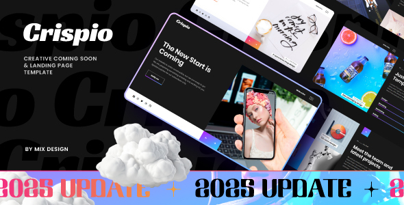 Crispio Coming Soon and Landing Page Template - Joomla Extension