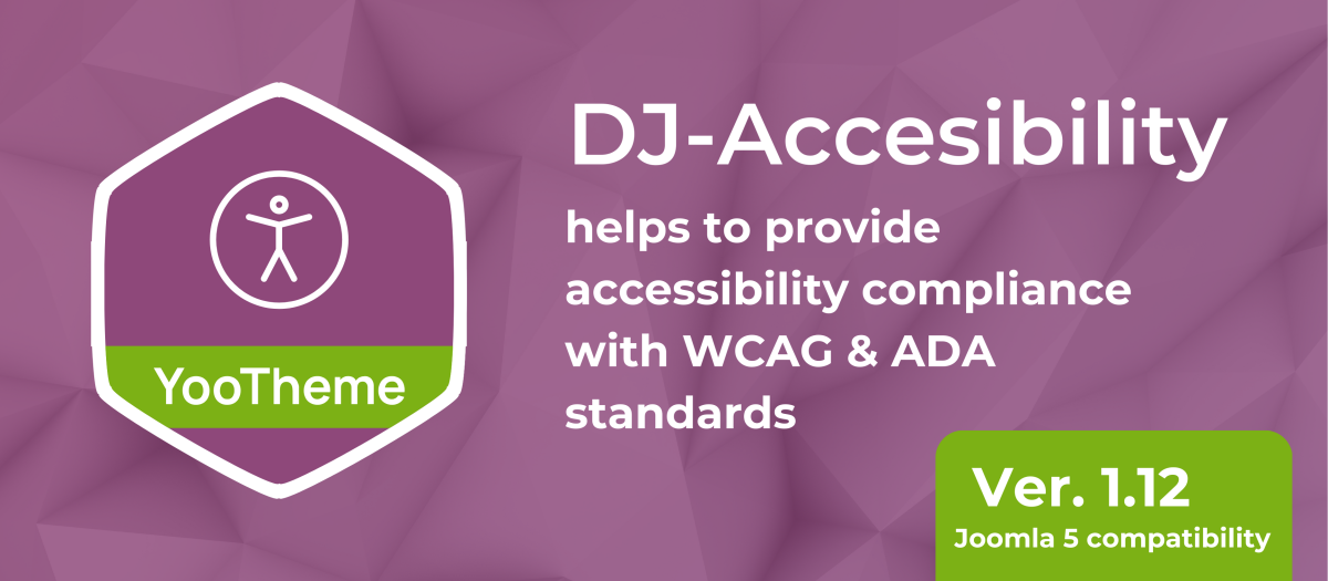 DJ-Accessibility - Joomla Extension