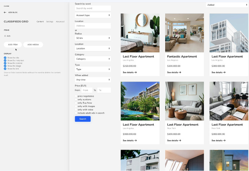 DJ-Classifieds YOOtheme Integration - Joomla Extension