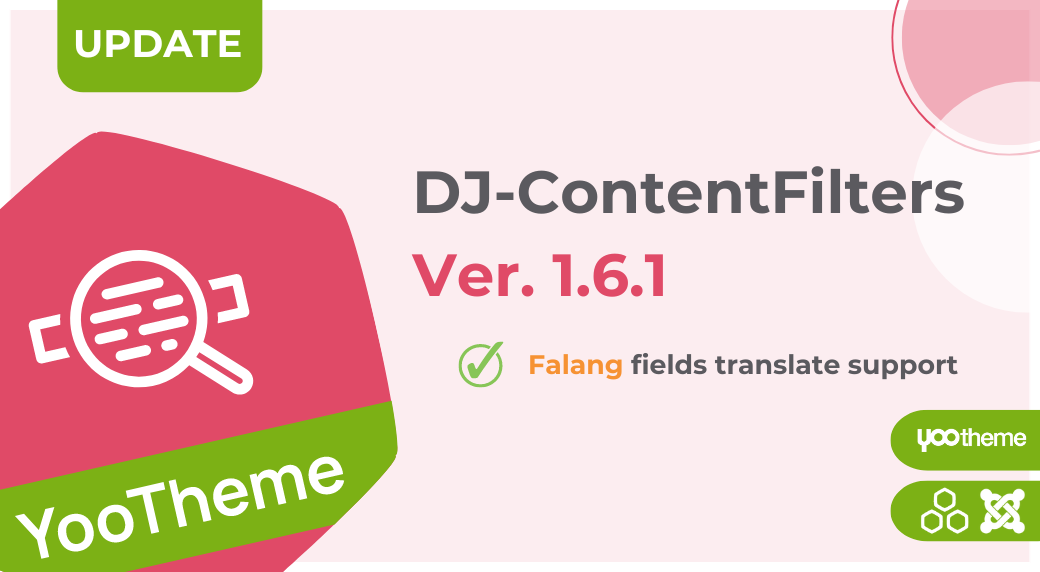 DJ-ContentFilters for YOOtheme Pro - Joomla Extension
