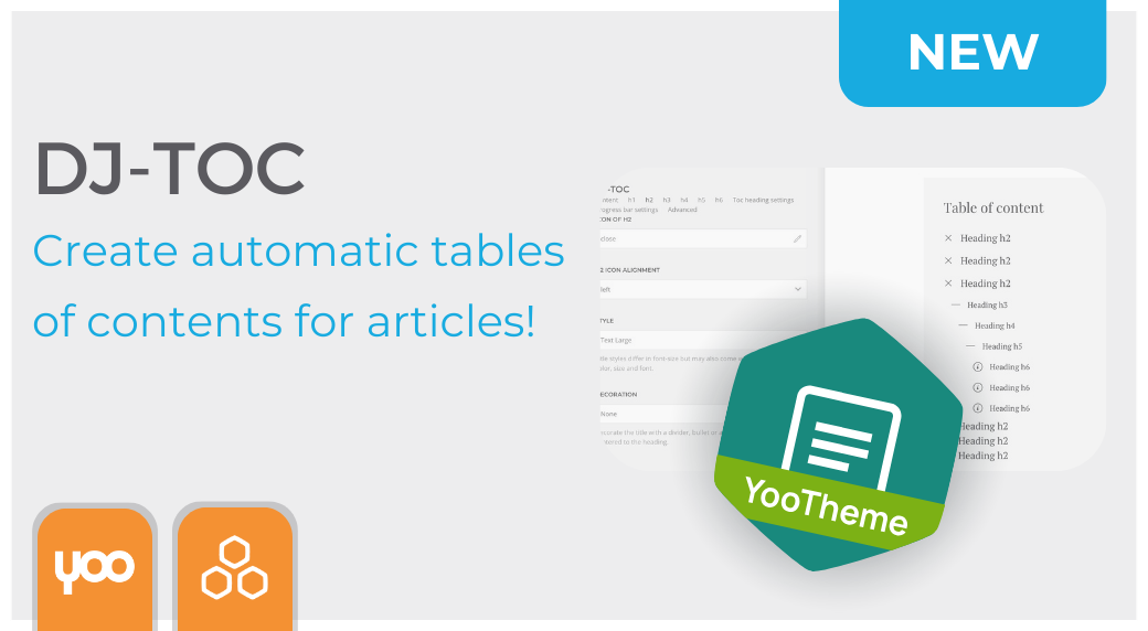 DJ-TOC (Table of Contents) - Joomla Extension