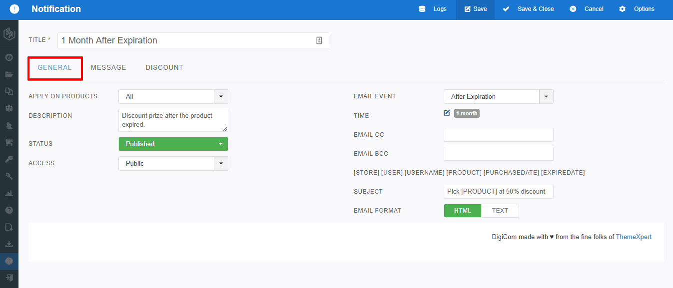 DigiCom Notification Plugin - Joomla Extension