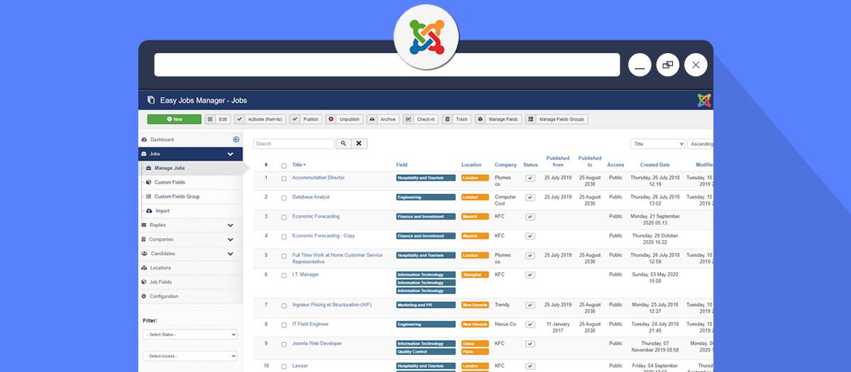 Easy Jobs - Joomla Extension