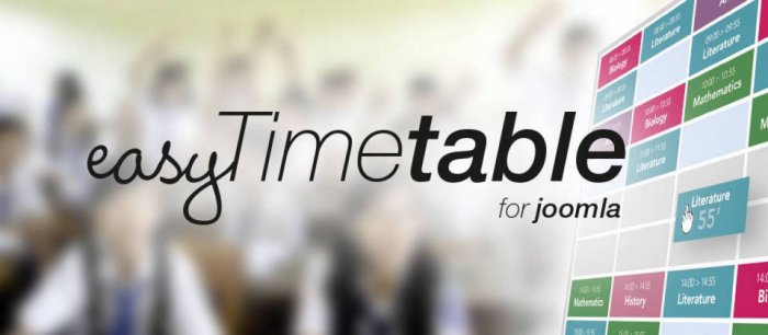 Easy Timetable Extended Joomla Extension