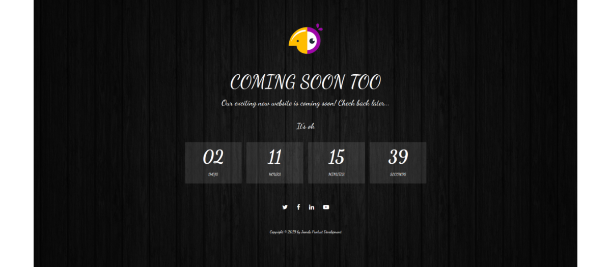 Aa Responsive Coming Soon Page Joomla Extension