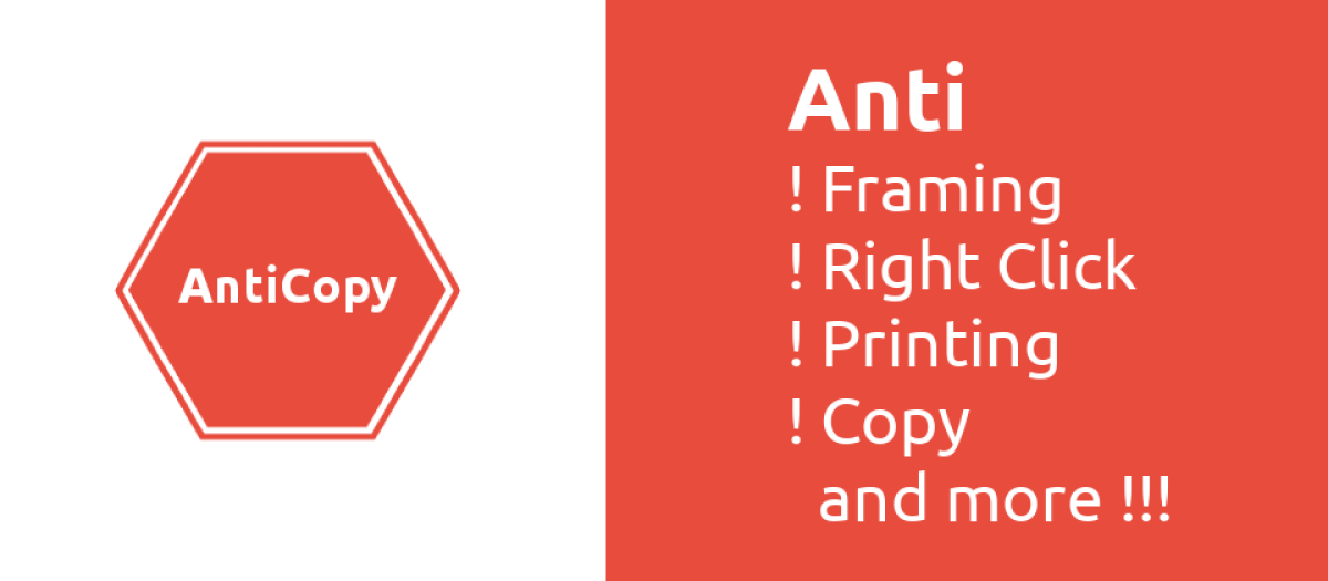 AntiCopy - Joomla Extension