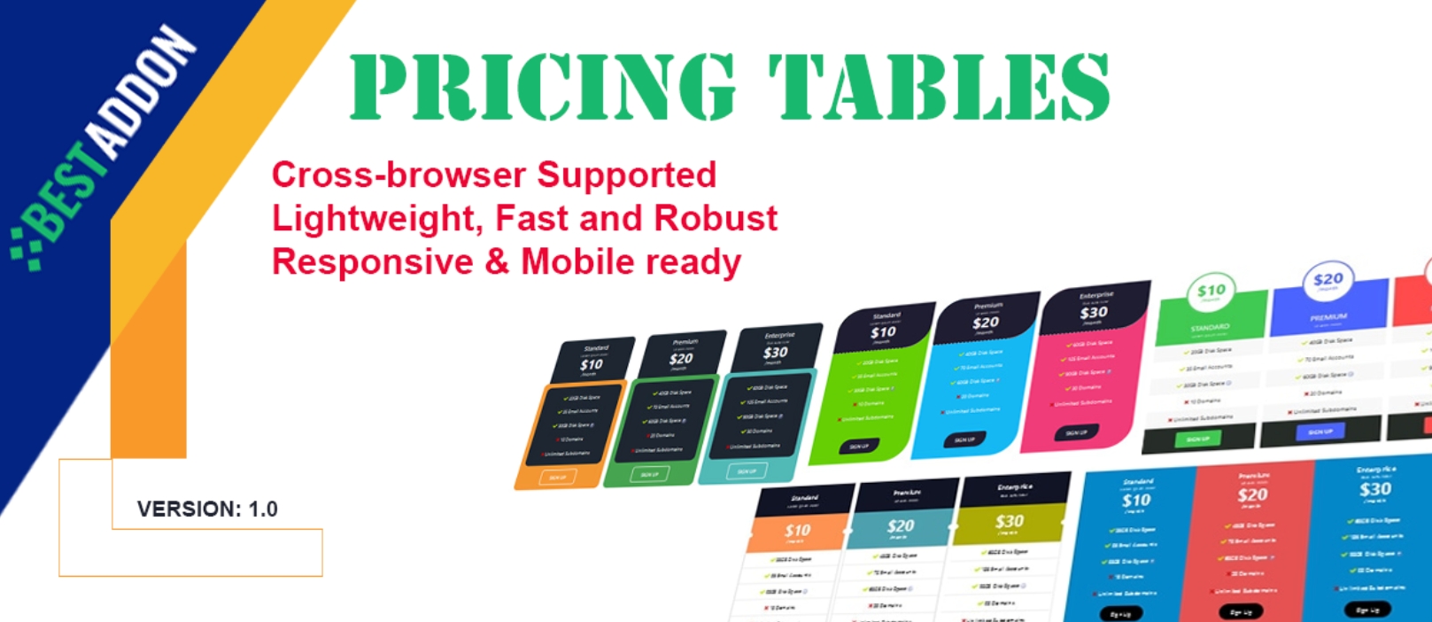 BA Pricing Table - Joomla Extension