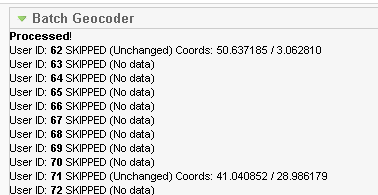 JS CB Batch Geocode - Joomla Extension
