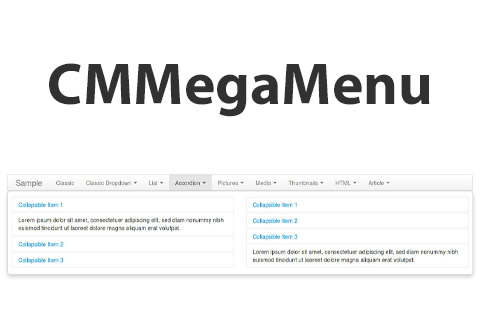 CM Mega Menu - Joomla Extension