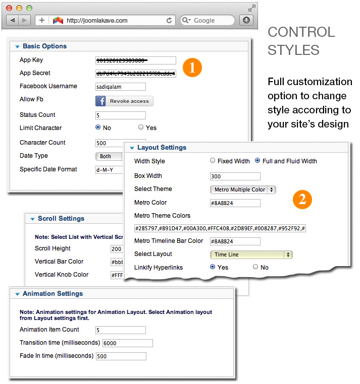 Facebook Profile Updates - Joomla Extension