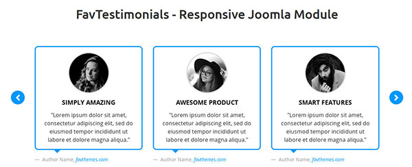 FavTestimonials - Joomla Extension