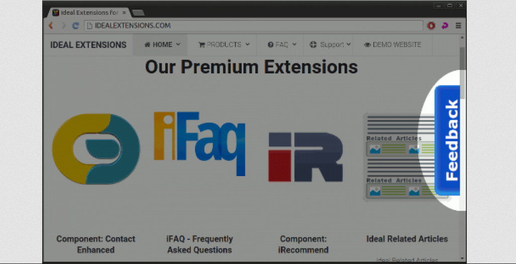 Feedback Site Tab - Joomla Extension