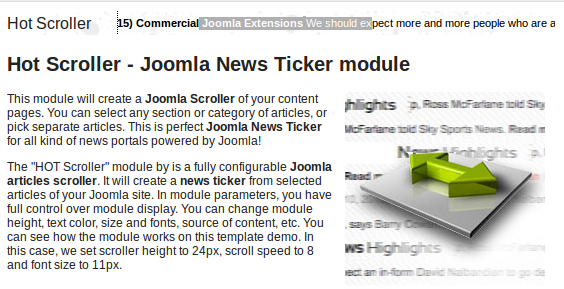 OL ScrollStyle - Joomla Extension