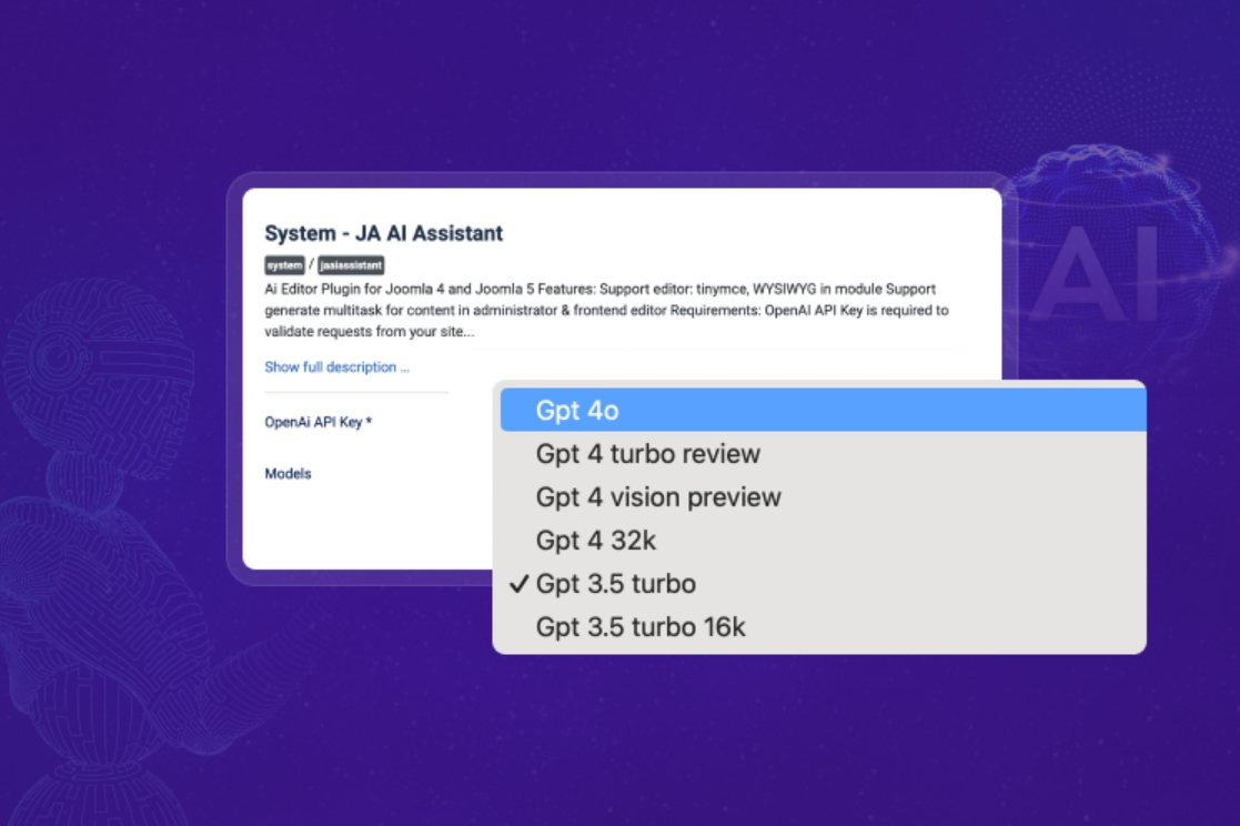 Ja Ai Assistant Joomla Extension