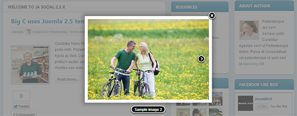 Ja Popup Joomla Extension