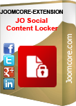 Jo Social Content Locker Joomla Extension