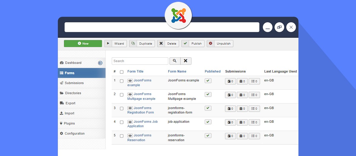 JoomForms - Joomla Extension