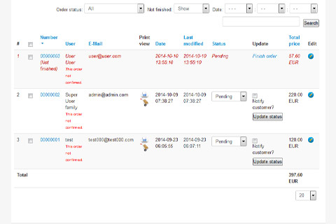 Confirm Order Admin Addon - Joomla Extension