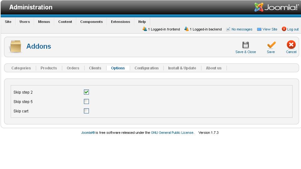 Skip Checkout Step Plugin - Joomla Extension