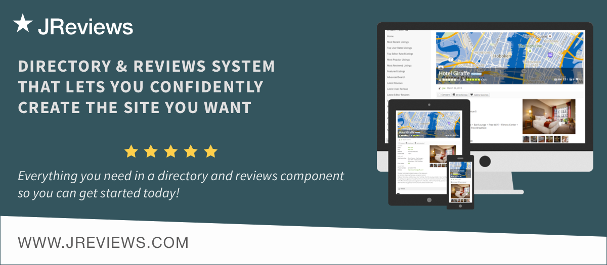 JReviews MapsPro Add-On - Joomla Extension