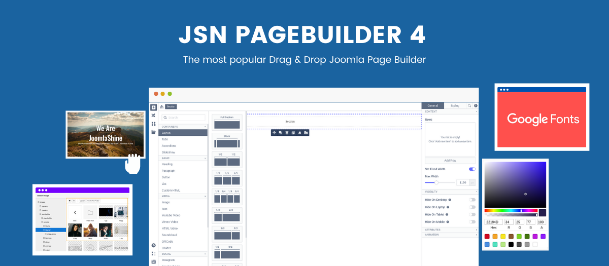 JSN PageBuilder 4 - Joomla Extension