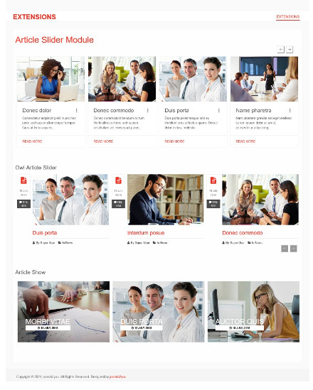 JU ArticleSlider - Joomla Extension