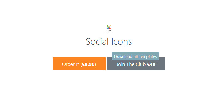 JS Social Icons Pro - Joomla Extension