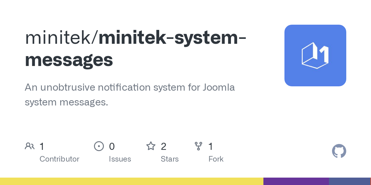 Minitek System Messages - Joomla Extension