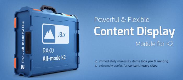 RAXO AllMode for K2 - Joomla Extension