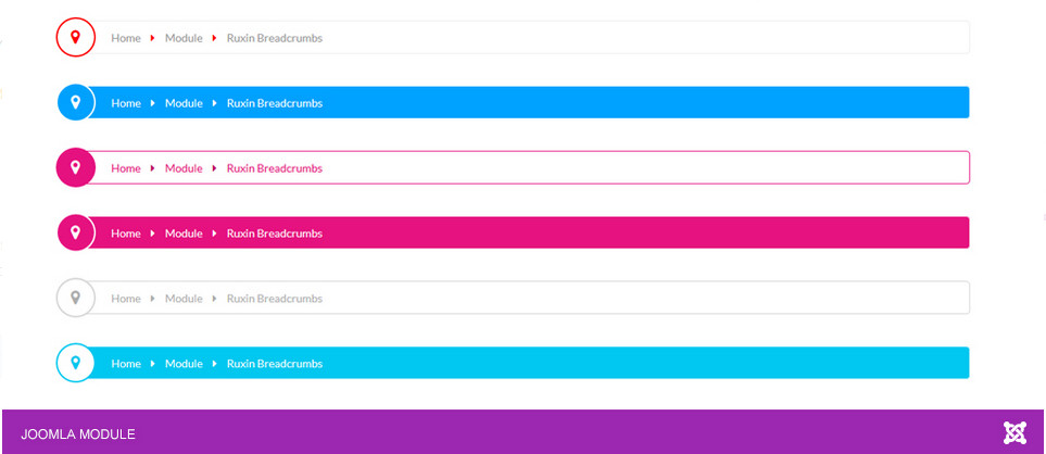 Ruxin Breadcrumbs Joomla Extension
