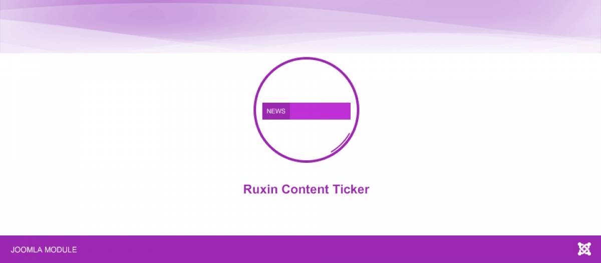Ruxin Content Ticker Joomla Extension