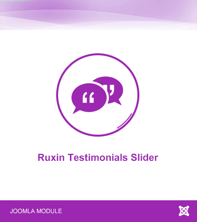 Ruxin Testimonials Slider Joomla Extension