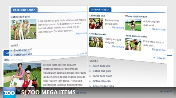 Sj Mega Items For Zoo Joomla Extension