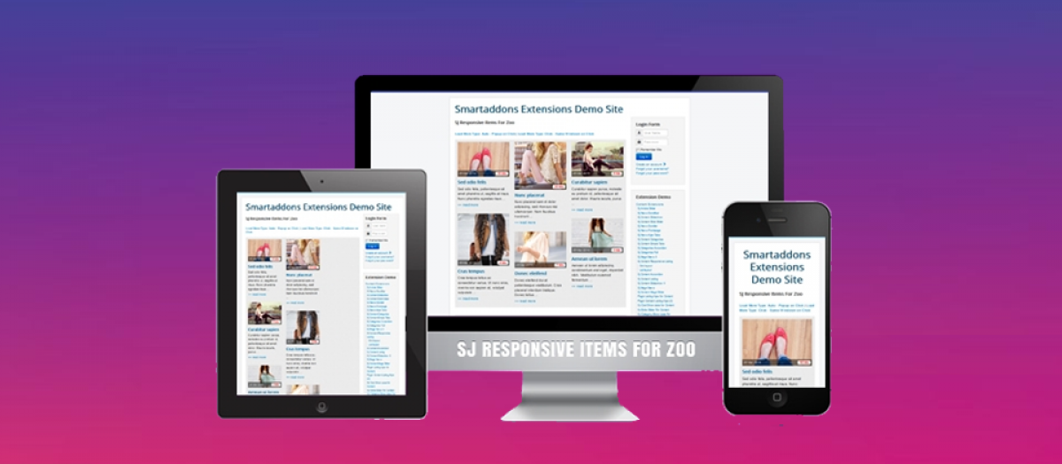 Sj Responsive Items For Zoo Joomla Extension