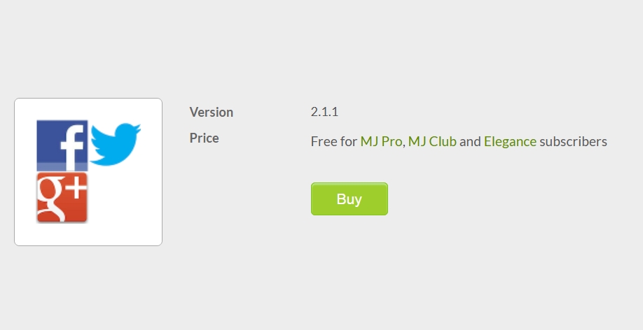 Social Buttons Mobile - Joomla Extension