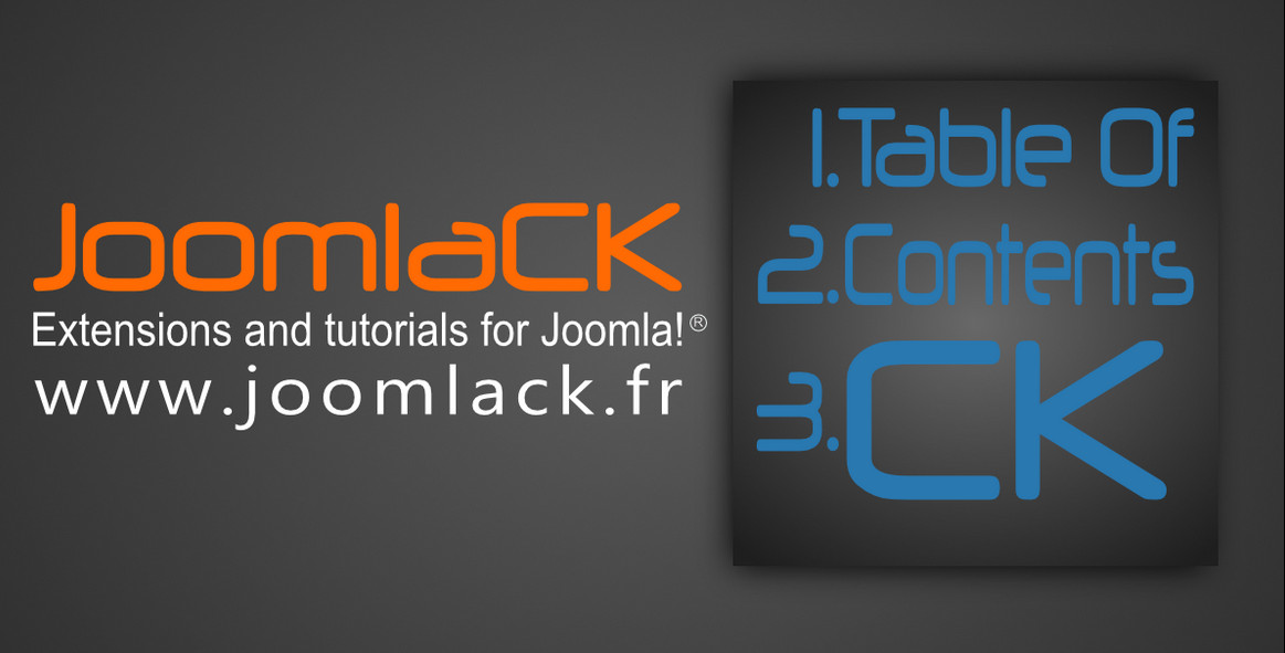 Table of Contents CK Pro - Joomla Extension