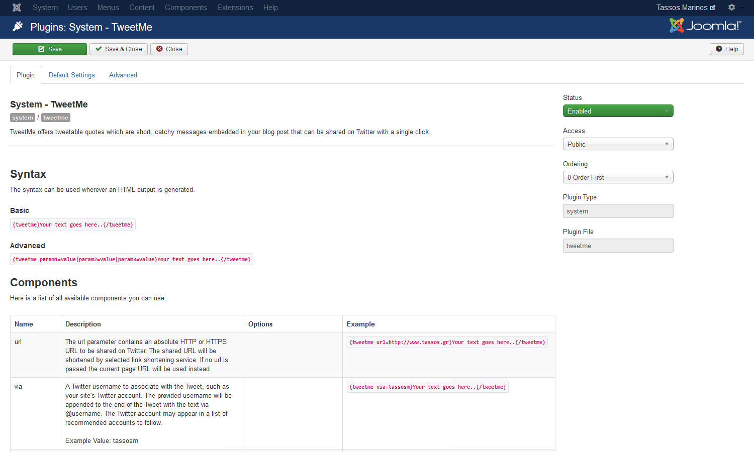 TweetMe Pro - Joomla Extension