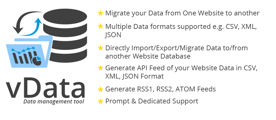 Vdata Joomla Extension