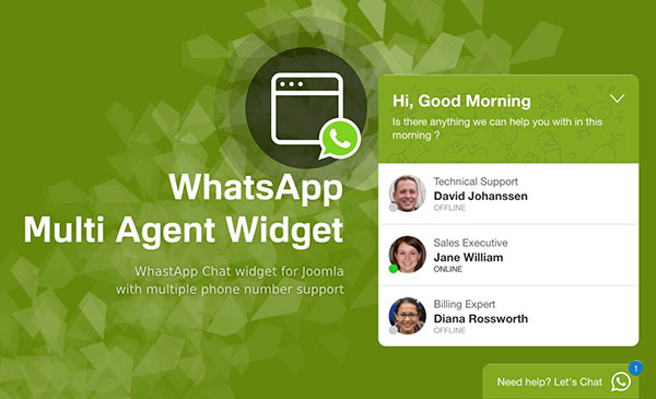 WhatsApp Multi Agent - Joomla Extension