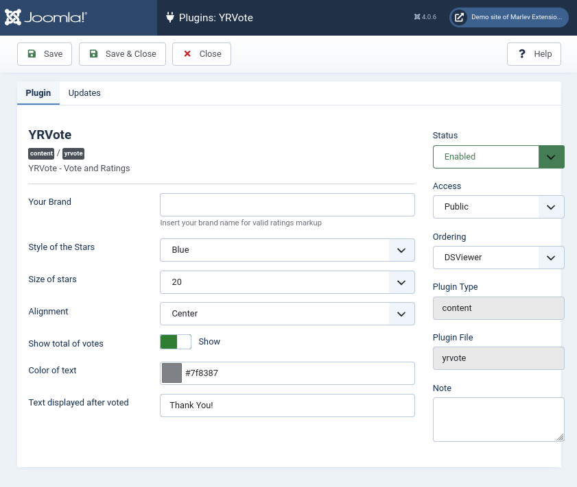 Yrvote Joomla Extension