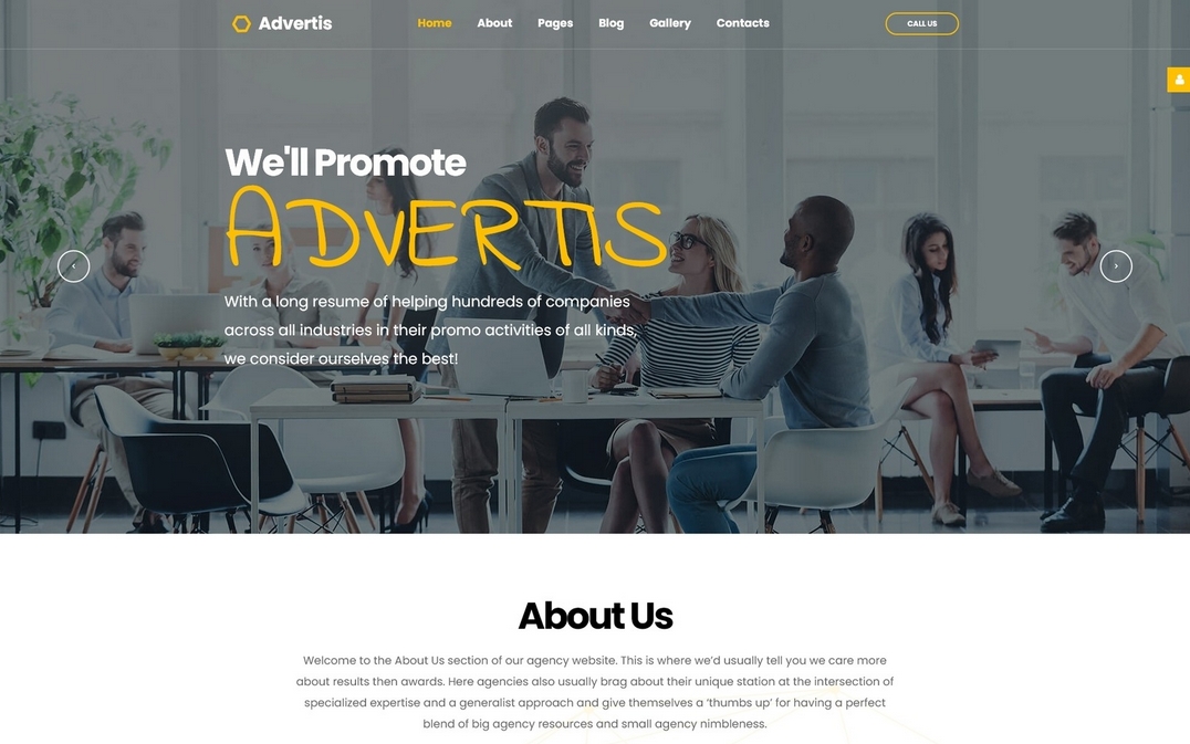Advertis - Advertising Agency Clean Responsive Joomla Template