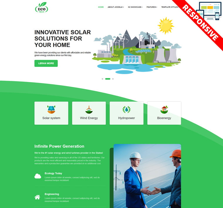 Bestaddon Ecotech - Joomla Templates