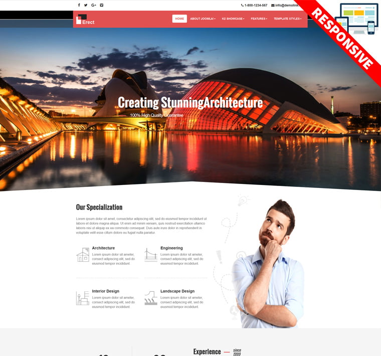 Bestaddon Erect - Joomla Templates